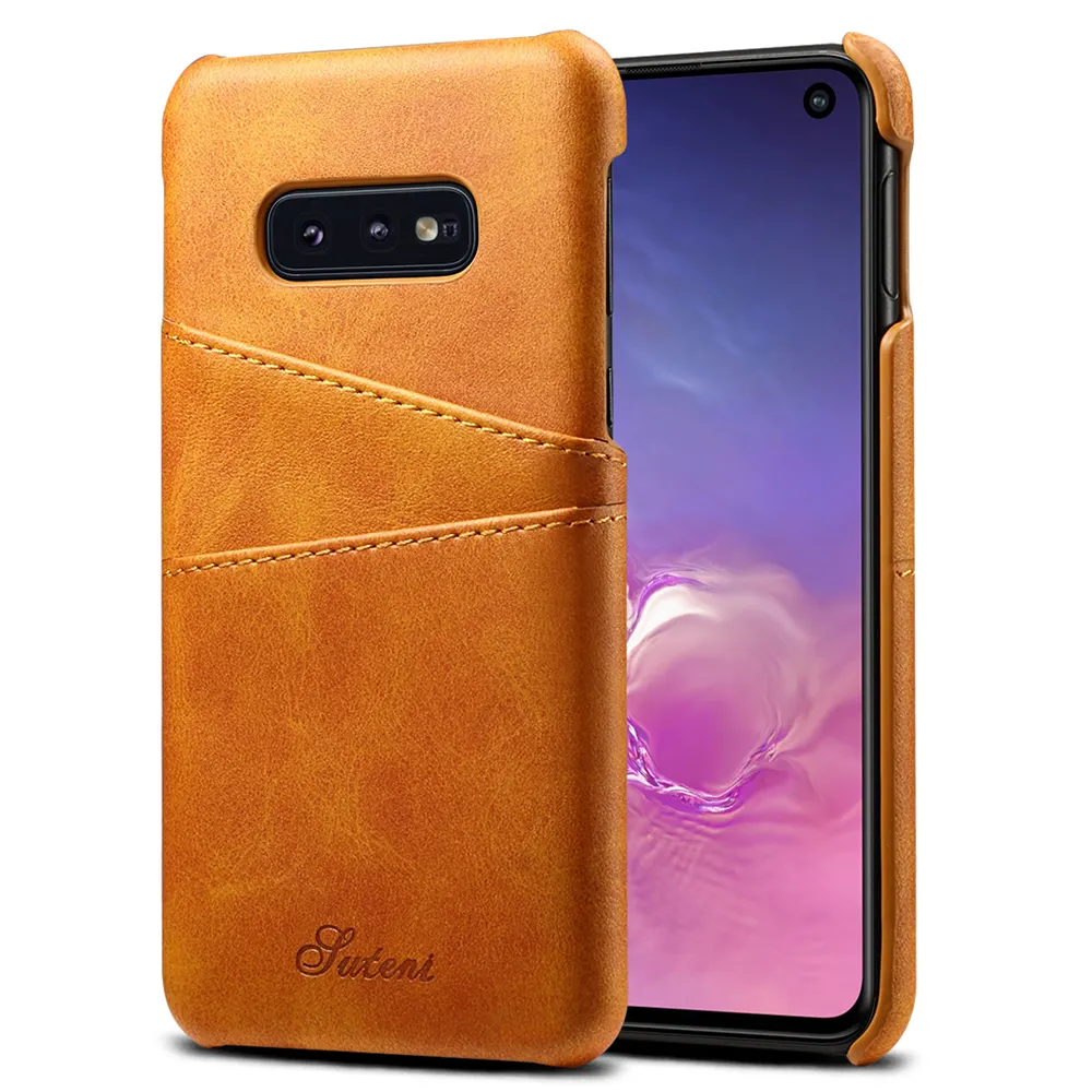 Funda lujosa de alta calidad para teléfono móvil, Funda de cuero para Samsung Galaxy S10e S10plus S10