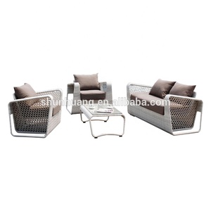 Nieuwe ontwerp Outdoor poolside PE rotan sofa sets rieten meubels