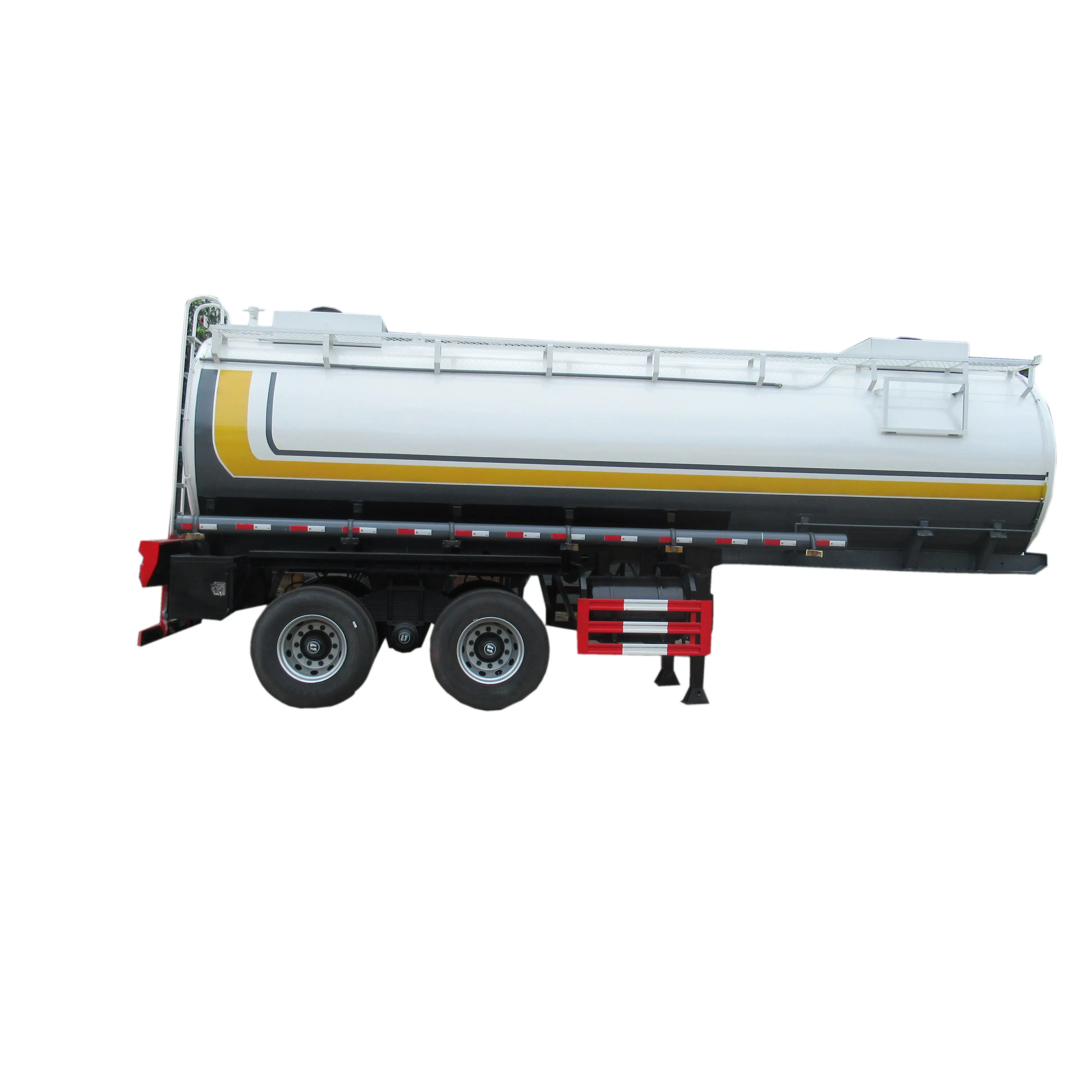 Brand new 2 axles 32000 33000 35000 litres carrying oil tanker stainless steel fuel tank semi trailer