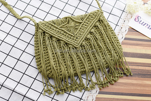 <span class=keywords><strong>Borsa</strong></span> a tracolla da spiaggia con frange all'<span class=keywords><strong>uncinetto</strong></span> in <span class=keywords><strong>cotone</strong></span> 2024 da donna - Product Image 3