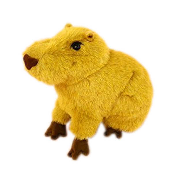 Capybara bonito brinquedo de pelúcia realista animais selvagens rastejando  capybara macio macio pelúcia boneca para crianças presentes de aniversário  - AliExpress