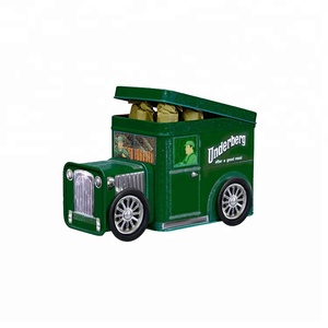 Tùy Chỉnh In Ấn Quà Tặng <span class=keywords><strong>Tin</strong></span> Xe Hộp Tinplate Xe Buýt Với 4 Bánh Xe Cho Bia Khuyến Mãi - Product Image 1