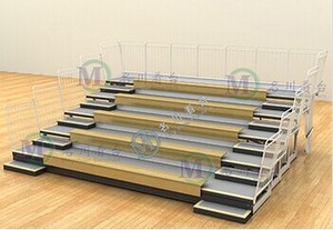 Tribuna Plegable <span class=keywords><strong>para</strong></span> Gimnasio Interior Jupiter, <span class=keywords><strong>Gradas</strong></span> Telescópicas Móviles <span class=keywords><strong>de</strong></span> <span class=keywords><strong>Madera</strong></span>, <span class=keywords><strong>Gradas</strong></span> Retráctiles Móviles, Tribuna Portátil - Product Image 3