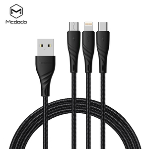 Mcdodo 2.4A Rapide Charge Led Éclairage Tressé <span class=keywords><strong>En</strong></span> Nylon <span class=keywords><strong>Multi</strong></span> Chargeur <span class=keywords><strong>Câble</strong></span> <span class=keywords><strong>3</strong></span> <span class=keywords><strong>En</strong></span> <span class=keywords><strong>1</strong></span> <span class=keywords><strong>Câble</strong></span> <span class=keywords><strong>Usb</strong></span> À Vendre - Product Image 3