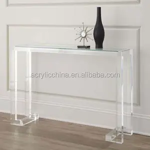 Furnitur akrilik desain Modern 2024, meja akrilik, furnitur Lucite