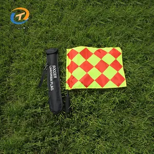 Tùy Chỉnh In Ấn Thể Thao Trọng Tài Cờ Bóng Đá Linesman Flags Bóng Đá Thiết Bị Đào Tạo