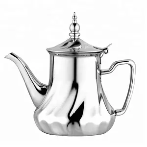 热卖摩洛哥土耳其风格26盎司36盎司48盎司60盎司银色不锈钢摩洛哥茶壶