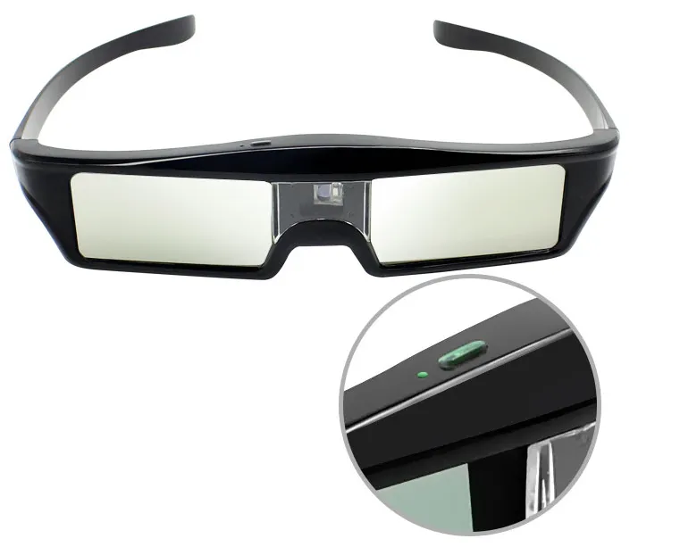 Nuevo obturador activo, gafas 3D, soporte recargable, proyector DLP-Link 3D