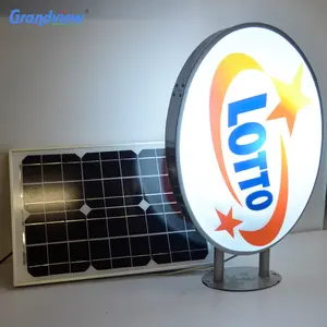 Thermoforming acrylic led light box solar light advertising