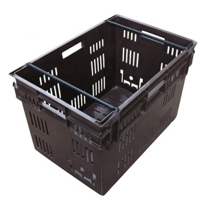 QS Maglia Ventilato Perforato Fatturato Cestino di Plastica <span class=keywords><strong>con</strong></span> la Sfera Maniglia per L'agricoltura Fresco Alimentare di Frutta e Verdura Di Stoccaggio - Product Image 4