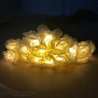 Center de table en fibre optique à led, fausses fleurs, pour un mariage
