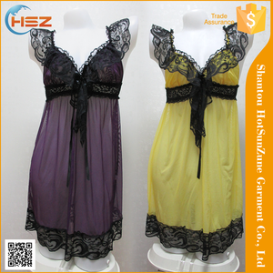 HSZ-9032 # accesorios de la ropa interior mujeres del vestido del diseño con la lencería al por mayor instock calvinfully brand - Product Image 2
