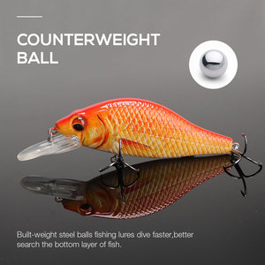 Accessori di pesce realistico 3D <span class=keywords><strong>occhi</strong></span> sfera in acciaio all'interno artificiale jerkbait fishing lure personalizzata dura dei ciprinidi esche - Product Image 4