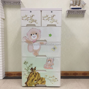 66*44*132 CM En <span class=keywords><strong>Plastique</strong></span> enfants Garde-Robe Organisateur Placard De Rangement <span class=keywords><strong>Commode</strong></span> - Product Image 5