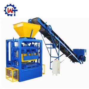 QT4-24 hollow concrete block brick paving stone making machine