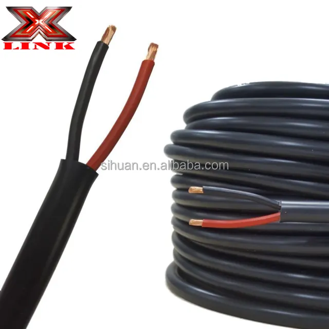 03206 Reboque Fiação RV Reboque cabo cabo cabo 12 14 Ga 2 Fio Flat Brake Cable