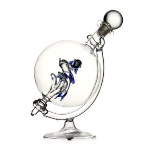 Bán Hot 850 Ml Tùy Chỉnh Glass <span class=keywords><strong>Decanter</strong></span> Chai Động Vật Whiskey Rượu Thủy Tinh Globe Rượu <span class=keywords><strong>Decanter</strong></span> Với Dolphin Với Glass Đứng - Product Image 2