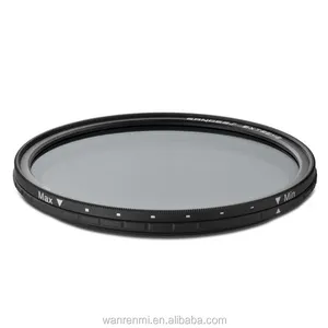 China Supplier Low Price Black variable Nd2-400 filter adjustable ND filter 49mm neutral density for camera