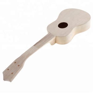 23 pollici semplice e divertente Ukulele Kit fai da te Hawaii <span class=keywords><strong>chitarra</strong></span> lavoro manuale supporto pittura giocattolo per bambini assemblaggio per amatoriale - Product Image 4