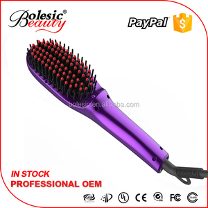 2016 vente chaude OEM/Gros Redressement <span class=keywords><strong>Électrique</strong></span> <span class=keywords><strong>Brosse</strong></span> <span class=keywords><strong>À</strong></span> <span class=keywords><strong>Cheveux</strong></span>, <span class=keywords><strong>Cheveux</strong></span> Redresseur Peigne, En Céramique Défrisants - Product Image 4