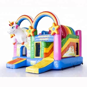 Thiết Kế Mới Lấp Lánh Cầu Vồng Unicorn <span class=keywords><strong>Bouncer</strong></span> Nhà <span class=keywords><strong>Inflatable</strong></span> Lâu Đài Bouncy - Product Image 1
