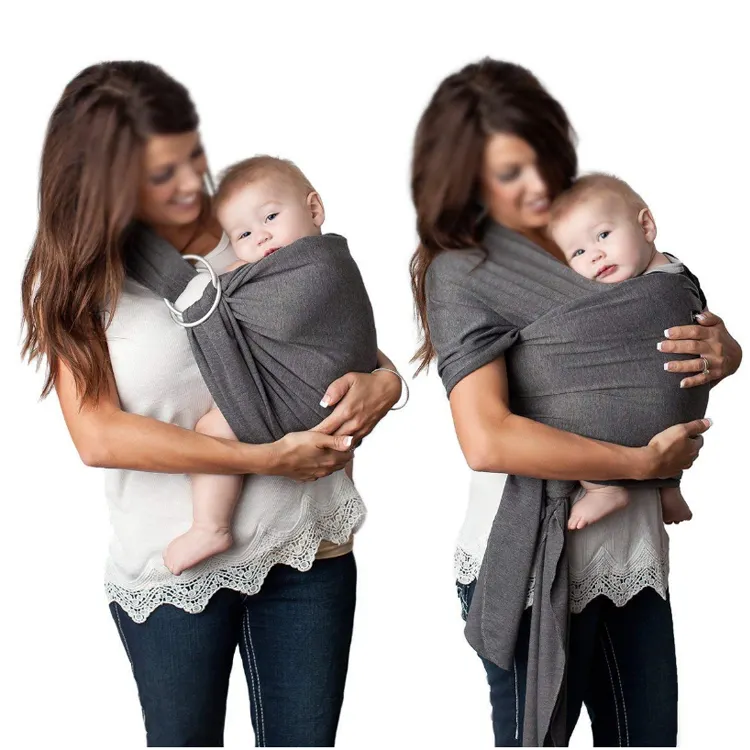 Custom Wholesale Elasticity Comfortable Lightweight Breathable Baby Doll Holder Sling Carrier Wrap