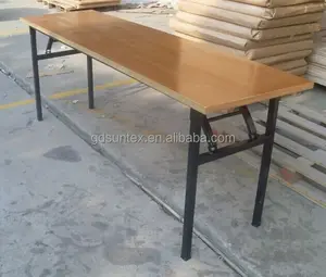 ארוך צר עץ שולחן/עתיק שולחן ארוך