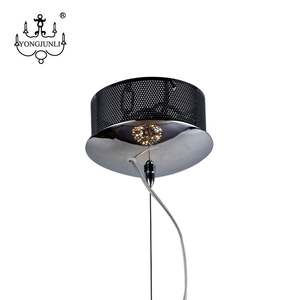 Lámpara colgante de bola de acero inoxidable, moderna, de Pakistán, para techos altos - Product Image 2