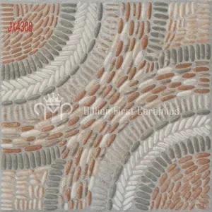 Prezzo a buon mercato piastrelle di ceramica antiscivolo modello personalizzato gres porcellanato giardino patio rustico esterno 400x400mm piastrella per pavimento