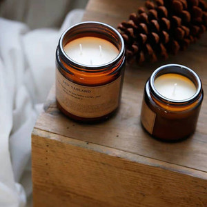 Wholesale Price Available Different Sizes <strong>Amber</strong> Color <strong>Candle</strong> Glass <strong>Jars</strong> Empty Glass <strong>Candle</strong> <strong>Jars</strong> Glass <strong>Jars</strong> for <strong>Candle</strong> Making - Product Image 4
