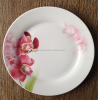 Assiettes plates en porcelaine bon marché et fragiles