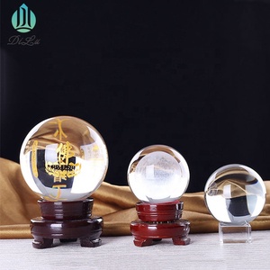 Dilu Hình Thang Pha Lê Bóng Chủ Quang Học Xếch Vuông Cube Đứng Cơ Sở Cho 60Mm 80Mm 100Mm 200Mm 3D Bóng Thủy Tinh Hình Cầu Quà Tặng - Product Image 6