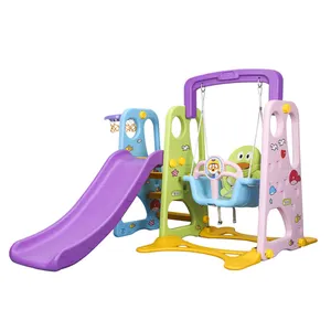 2 1 swing slide anak-anak Suppliers-Plastik Kids Indoor Geser Mainan Anak-anak Geser Bayi Slide dan Ayunan dengan Harga Termurah