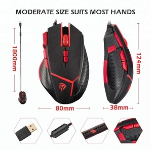 <span class=keywords><strong>Amazon</strong></span> caliente precio barato 4000 dpi V18 <span class=keywords><strong>ordenador</strong></span> usb wired optical gaming mouse - Product Image 2