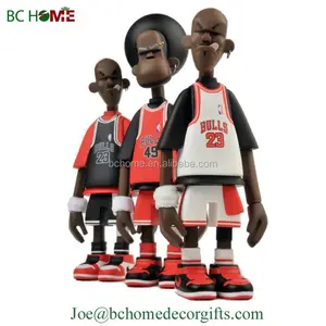 Kişiselleştirilmiş Polyresin özel karikatür oyuncu reçine Bobble Heads