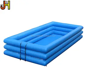 Ba Ống Inflatable Xanh Hình Chữ Nhật Hồ Bơi Cho Familly