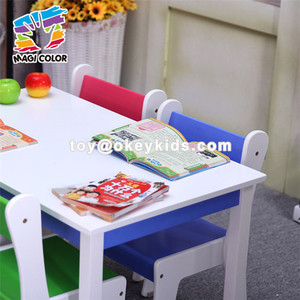 Las sillas de tabla al por mayor de los niños de madera fijaron usado para el bebé que comía y que estudiaba W08G240 - Product Image 6