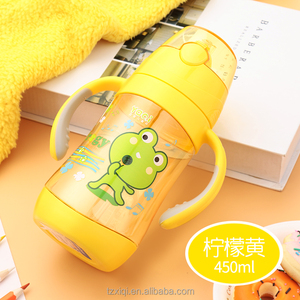 450ml Enfants paille bouteille d'eau SANS BPA enfants gobelet avec poignée - Product Image 4