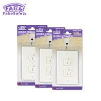 Cache-prises électriques ABS auto-fermants pour la sécurité des bébés, prises murales avec installation facile, protection enfant