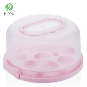 Boîte à gâteaux portable, 8 pouces, porte-gâteau avec poignée - Product Image 1