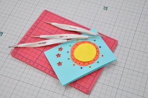 Morn Sun วัสดุ ABS เครื่องมือลายนูนสำหรับงานฝีมือ parchment เกรด DIY เครื่องมืองานฝีมือจากไต้หวัน - Product Image 5