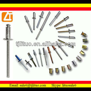 Usine de vente chaude, mandel dôme. tête de type ouvert rivet aveugles en aluminium en acier, fabricants de rivet - Product Image 1