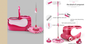 <span class=keywords><strong>Easylife</strong></span> — serpillière rotative à poignée réglable, 2022, nouvelle collection, machine à filer - Product Image 4