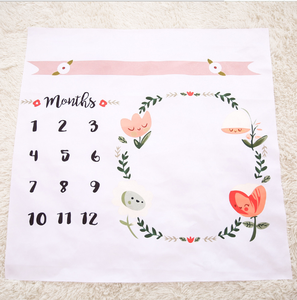 China Cheap Fleece Monthly Baby Muslin <strong>Milestone</strong> <strong>Blanket</strong> - Product Image 2