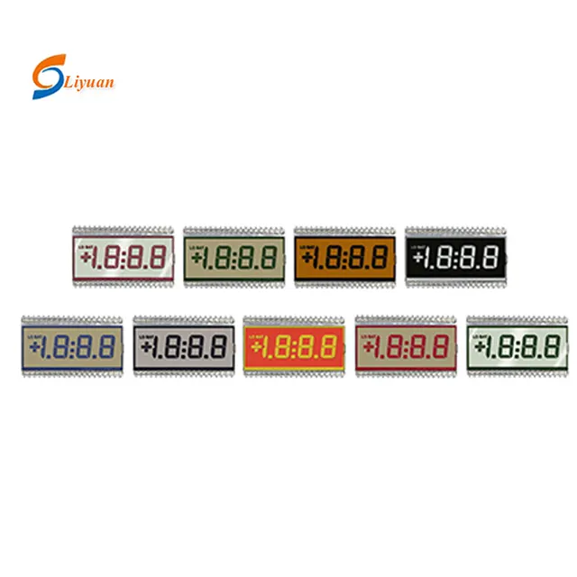 4 Digit TN Calculator Custom LCD Display Spare Parts Panel with Blue Backlight and Connector