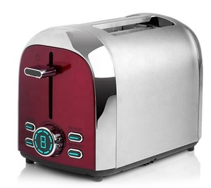 New 2-Slice Stainless Steel Digital <strong>Toaster</strong> with Reheat &amp; Defrost Functions 850W - Product Image 1
