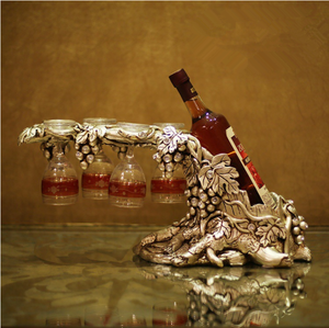 Meilleur cadeau résine arbre de raisin casier à vin pour ami - Product Image 1