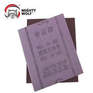 Çin üretimi uçan tekerlek kahverengi alüminyum oksit bez su geçirmez aşındırıcı ince kum kağıt zımpara levha - Product Image 2