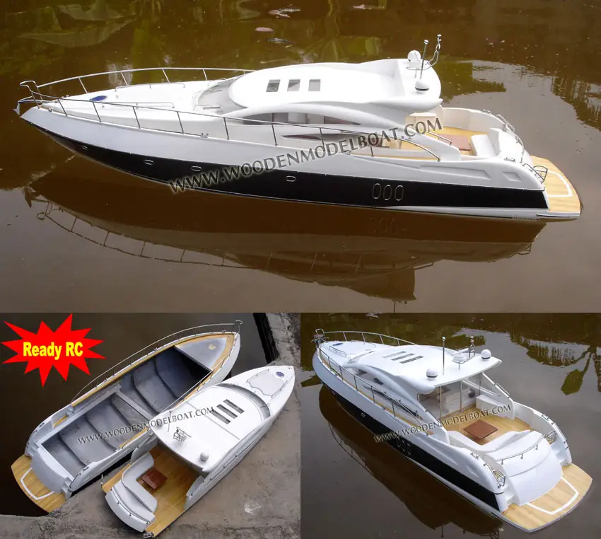 SUNSEEKER PREDATOR 62-barco de velocidad, modelo de madera