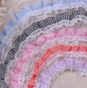 Lace Edging Net Yarn Lace Trim Fluffy Ruffled Trim DIY Skirt Edge Collar Dress Accessories For Socks Accessories